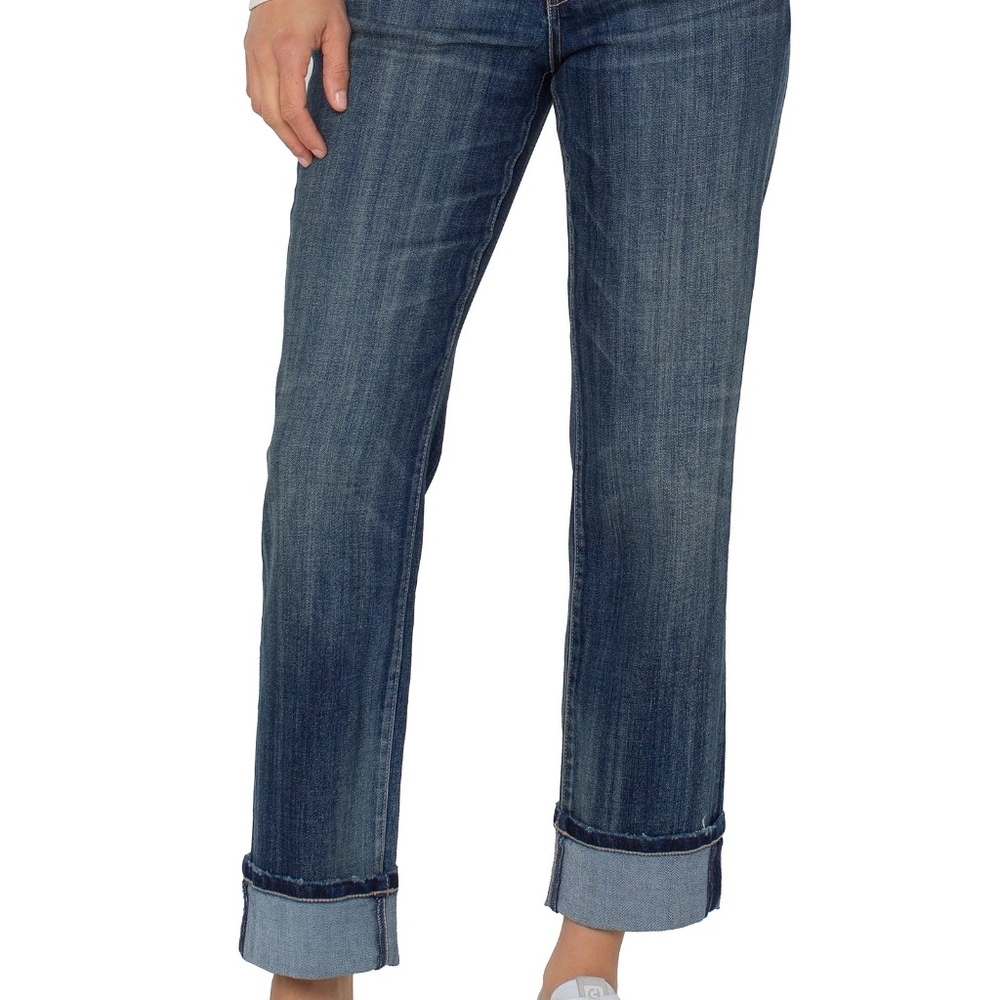 Liverpool Denim Eco MARLEY Girlfriend Cuffed Jean Size 16 in Saylorville Wash